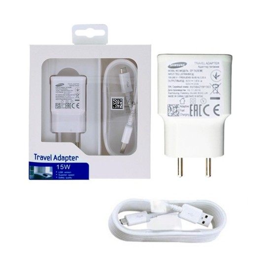 Fast Charger 15w with USB to Micro 1.2m White